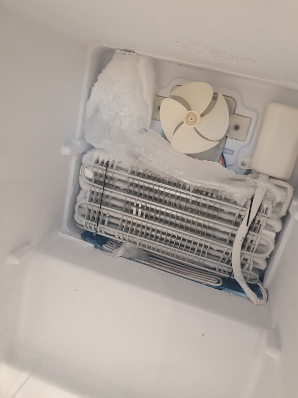 Fixing ice problems with client's fridge